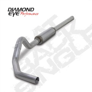 Dodge 3500 Performance Exhaust - Diamond Eye Performance - Cat Back, Single - `04-`07